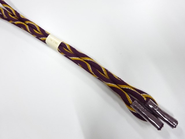 未使用品　正絹　撚り房　手組帯締め